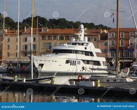 Yachts in Saint Tropez in the South of France. Editorial Stock Photo ...