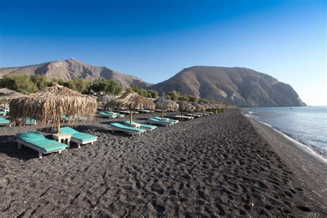 Visit the Black Sand Beach at Perissa Santorini | Santorini beaches ...