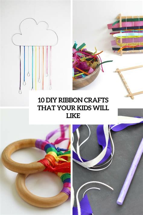 10 DIY Ribbon Crafts That Your Kids Will Like - Shelterness