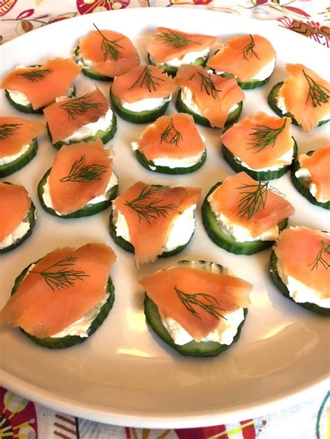 Smoked Salmon Cream Cheese Cucumber Appetizer – Melanie Cooks