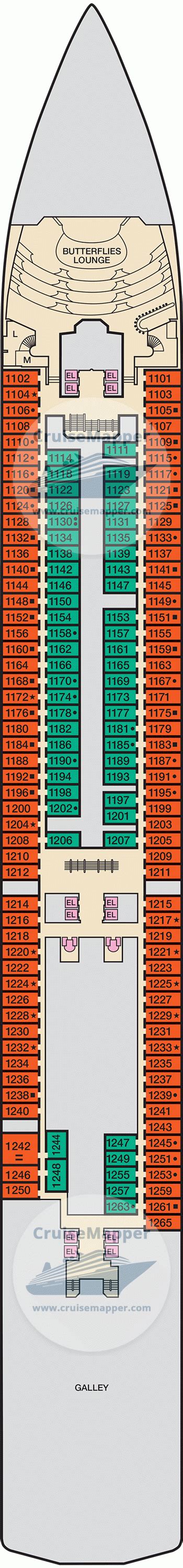 Carnival Pride deck 1 plan | CruiseMapper