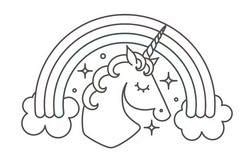 Unicorn Outline - 73 Outlines of Magical Unicorns