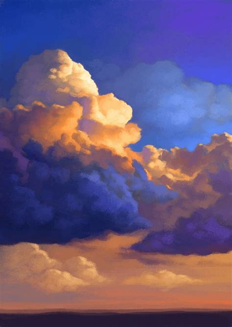 CLOUD PAINTINGS by Courtney Autumn Martin, via Behance | Cloud painting ...