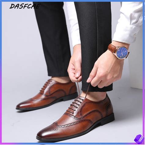 Formal Shoes For Men Genuine Leather Classic Business Casual Driving ...