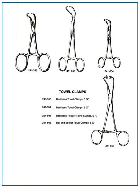 Backhaus Roeder Towel Clamps | Hamsan Surgical