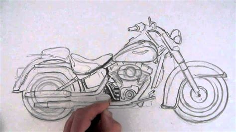 Harley Davidson Motorcycles Drawings