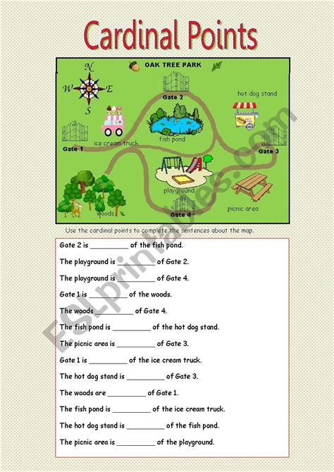 cardinal and intermediate directions worksheet pdf ...