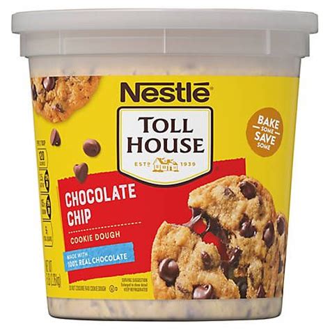 Nestle Tollhouse Chocolate Chip Cookie Dough Tub, 80 oz. | Nestle ...