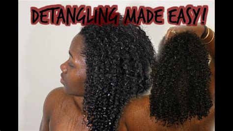 Detangling Natural Hair Explained| My Detangle Technique - YouTube