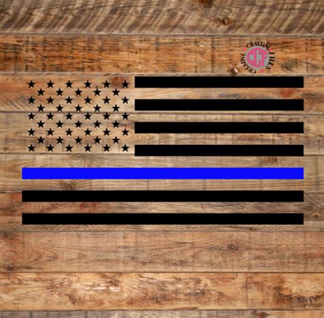 Back the Blue Flag SVG Back the Blue Svgpolice Officer Svg - Etsy