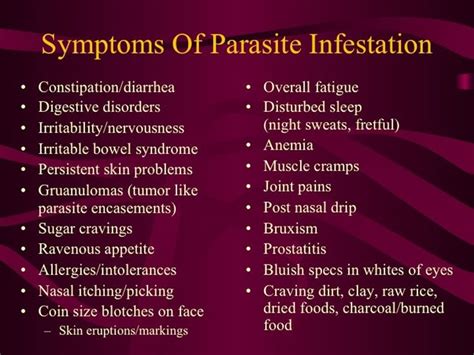 Parasite Symptoms | Parasite cleanse, Parasites symptoms, Intestinal ...