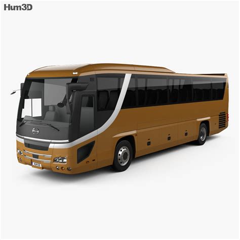 Hino S’elega Super High Decca bus 2015 3D model - Vehicles on Hum3D