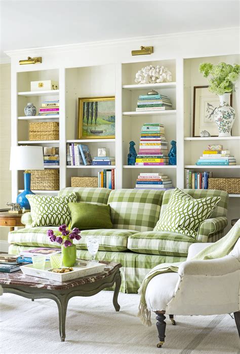 Country Living Rooms With Green Walls | Baci Living Room