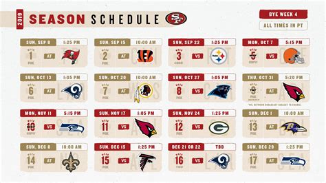 San Francisco 49ers Schedule 2024 - Leena Amabelle