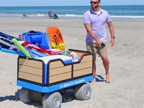 This motorized multi-terrain cart is powered by electricity