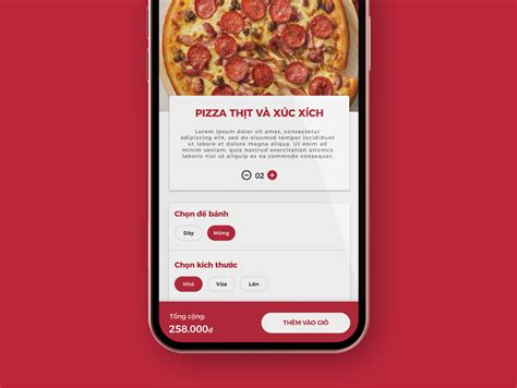 Pizza Hut - Unofficial App Redesign by Tran Hoai Bao on Dribbble