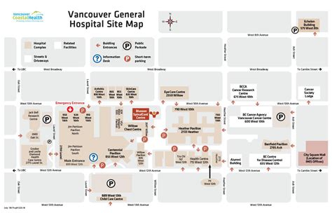 Vancouver general hospital map - Vgh hospital map (British Columbia ...