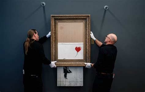 Banksy’s Infamous Shredded Painting Is Out of the Bin and Back at ...