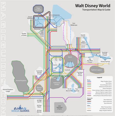 Walt Disney World Transportation Map - Transport Informations Lane