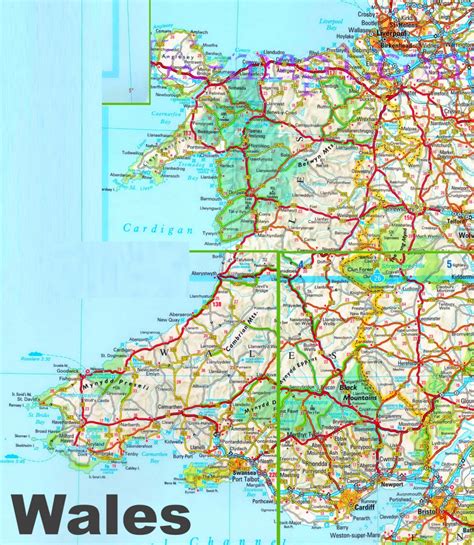 Printable Map Of Wales - Printable Word Searches