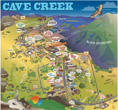 Cave Creek Arizona Map - 85331 • mappery