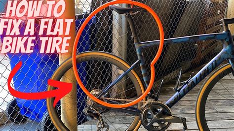 How to fix a flat tire on a bicycle (FLAT REPAIR) *EASIEST WAY ROAD ...