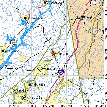 Ider, Alabama (AL) ~ population data, races, housing & economy