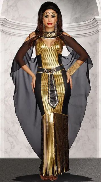 Ancient Egypt Cleopatra Costume Halloween Women Sexy Bodycon Cleopatra ...