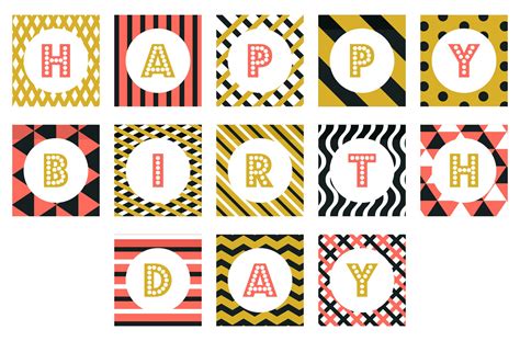 Free Printable Happy Birthday Banner