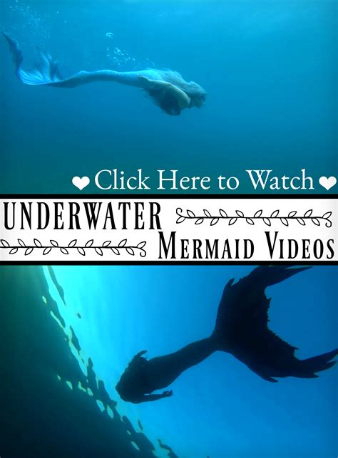 Videos of Mermaids Swimming Underwater: Mermaid Phantom dives into Lake ...