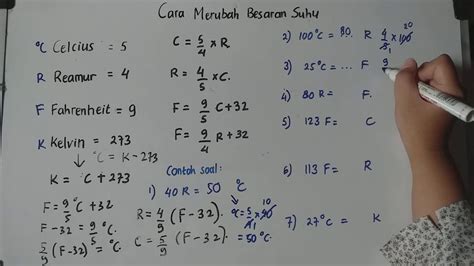 Rumus Celcius Ke Fahrenheit Dan Contoh Soal Rumus Perubahan Suhu | Porn ...