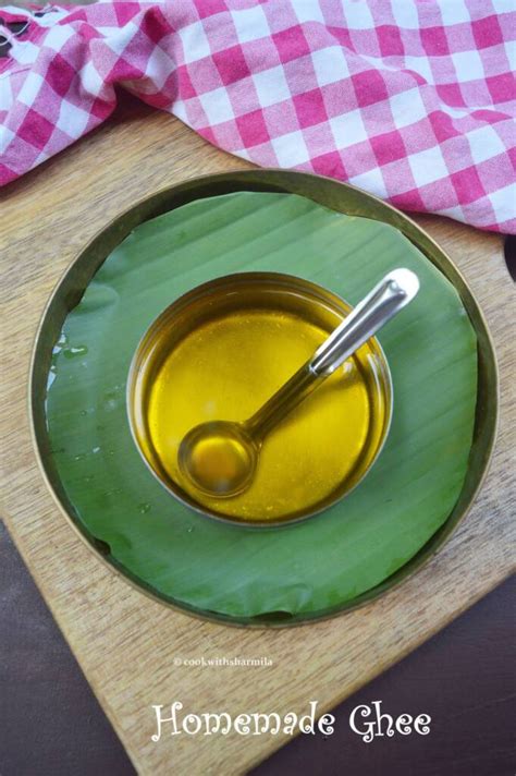 Homemade Ghee | How to make Ghee - Cook with Sharmila