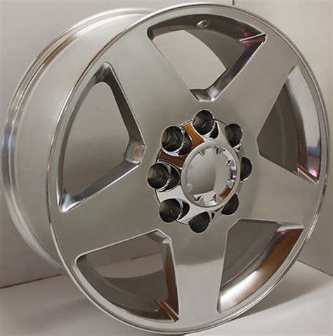 GMC 2500 3500 Polished 20" 8 Lug 8-180 Wheels for 2011-2021