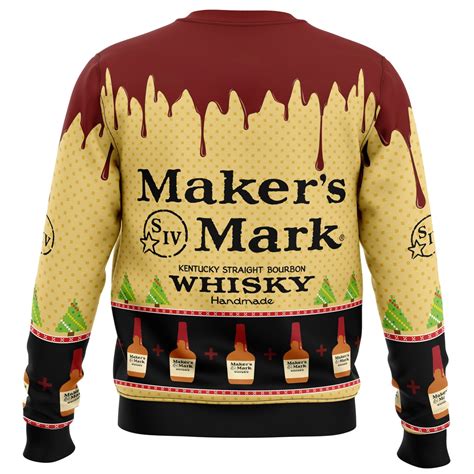 Maker's Mark Whisky Ugly Christmas Sweater - Anime Ape