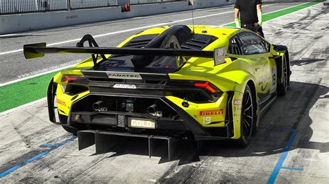 Lamborghini Huracán GT3 EVO2 testing at Monza: Starts, Pit Limiter ...