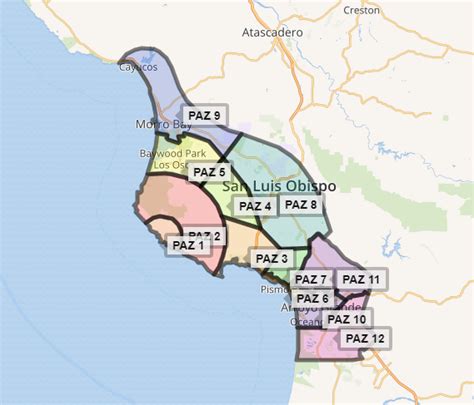 San Luis Obispo County Map - Alabama Map