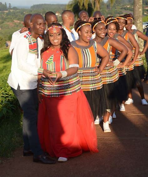 Clipkulture | Couple With Squad In Venda Traditional Wedding Attire