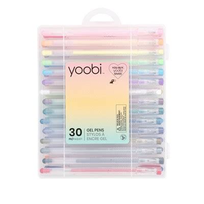 Yoobi™ 30pk Gel Pens Set Multicolor : Target