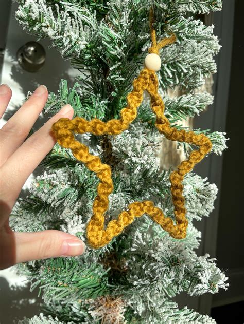 Macrame Star Ornament - Etsy