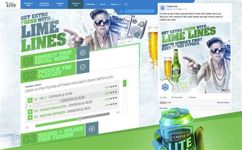 Castle Lite Lime - Digital Campaign Rollout on Behance