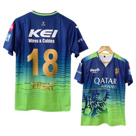 RCB Official Green Virat Kohli Jersey 2023 | IPL jersey - Cyberried Store