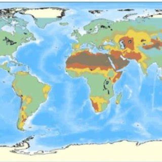 2. Map of the world distribution of arid and semi-arid regions ...