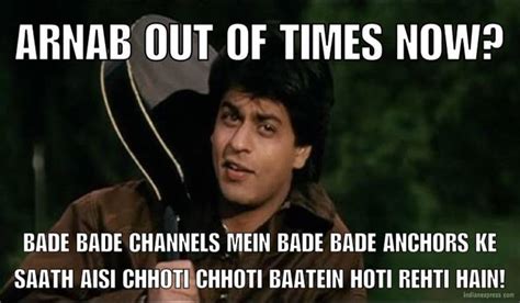 Arnab Goswami quits — in 11 Bollywood memes! | The Indian Express