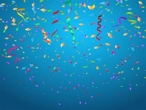 Blue Confetti Celebration image Backgrounds for Powerpoint Templates ...