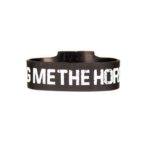 Bring Me The Horizon Die Cut BMTH & Logo Rubber Bracelet 440958 ...