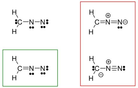 organic chemistry - What is the correct Lewis structure of diazomethane ...