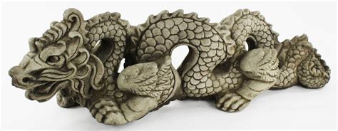 Chinese Dragon Concrete Statue - Gargoyles & Dragons