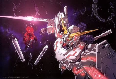 Rx-0 unicorn gundam, mobile suit gundam, sci-fi anime, mecha, galaxy ...