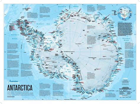 Antarctica Map - Australian Geographic