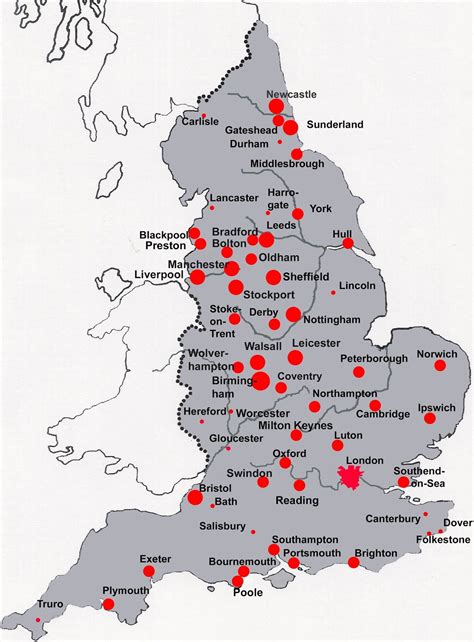 England Map - england map cities - Europe Maps - Map Pictures / A large ...